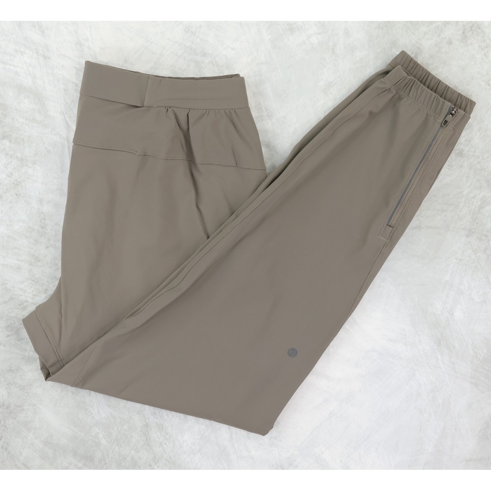 Lululemon Surge Jogger 29" Mens Large Khaki Tan Running Pants Athleisure M5956S